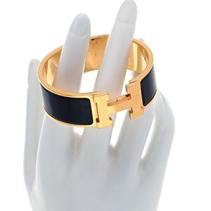 Hermes Large Enamel Clic H Bracelet